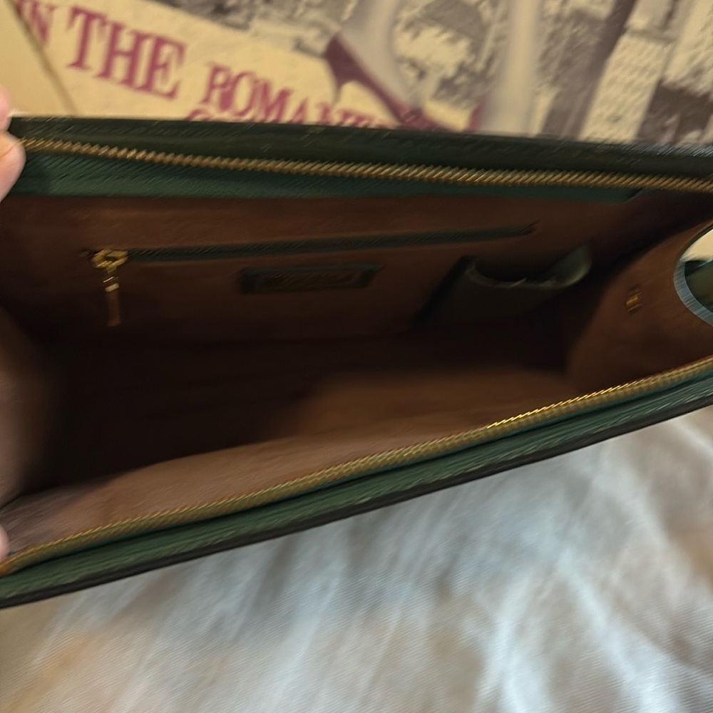 VERSACE Vintage Leather and Suede Clutch - Picture 14 of 16